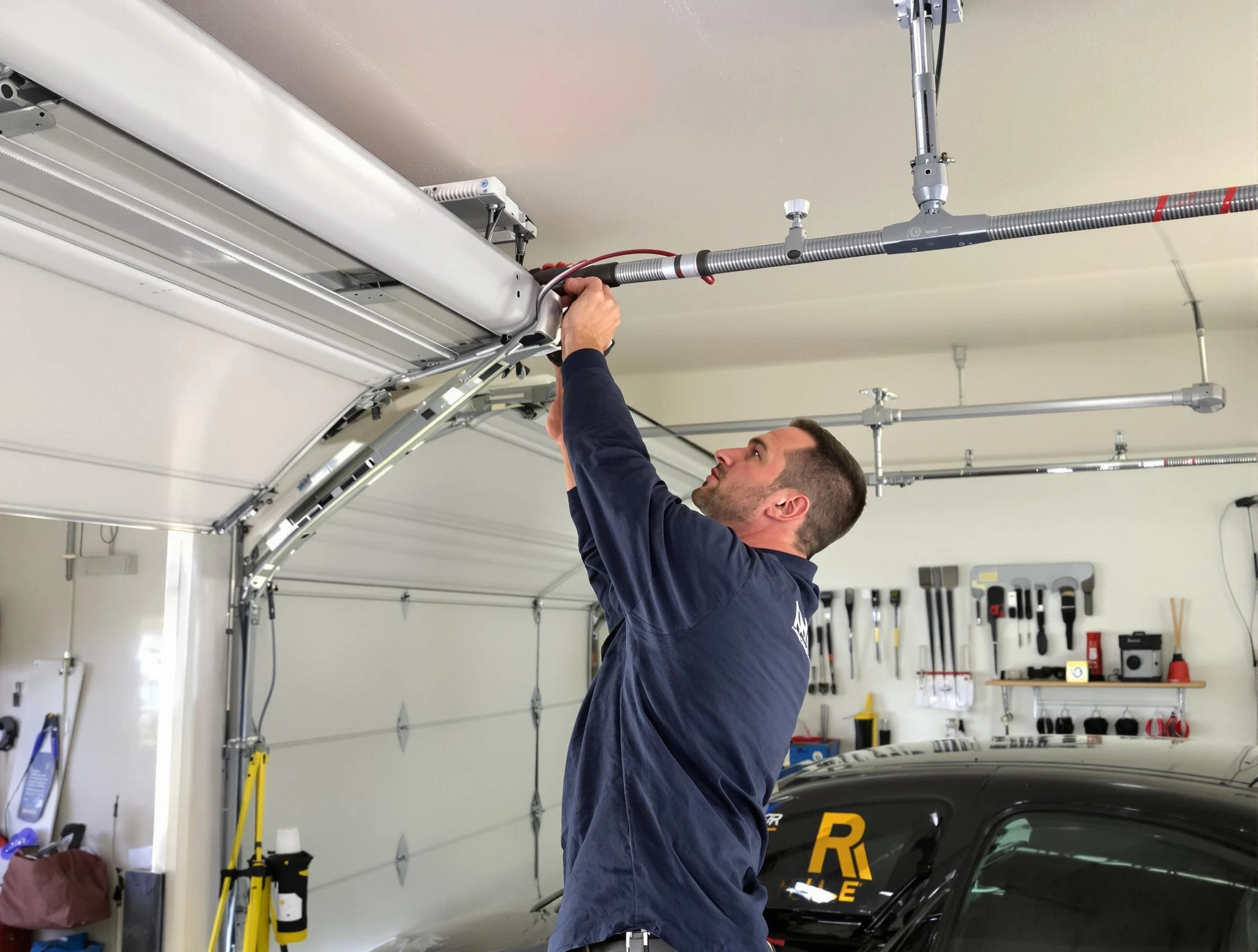 Braintree Garage Door Repair technician performing garage door cable repair in Braintree