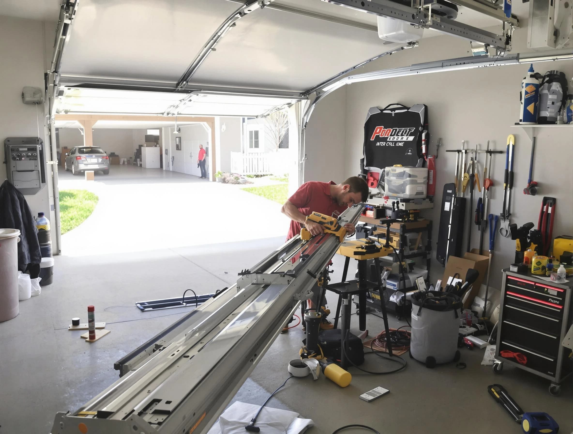 Braintree Garage Door Repair expert performing track repair in Braintree