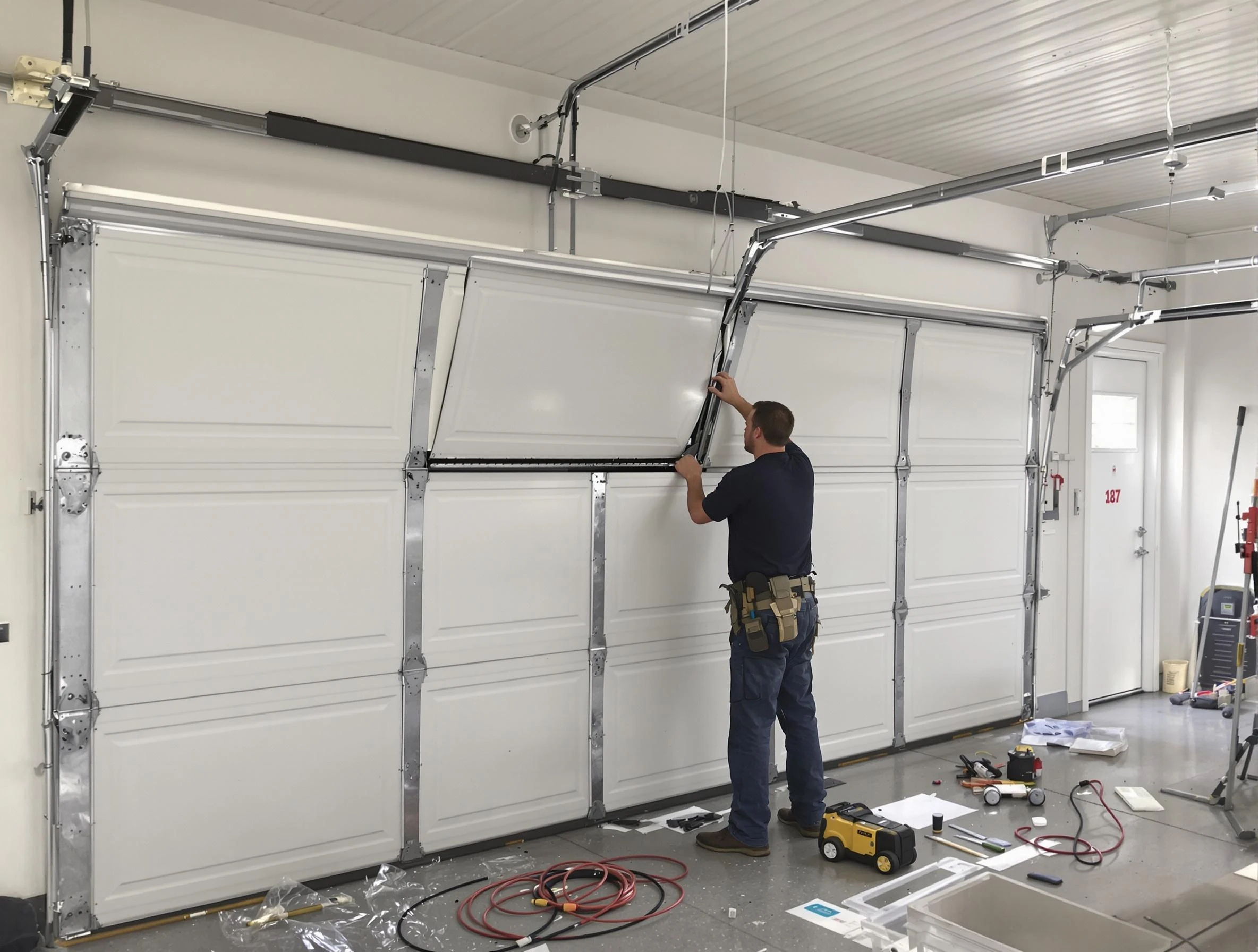 Garage Door Section Replacement in Braintree