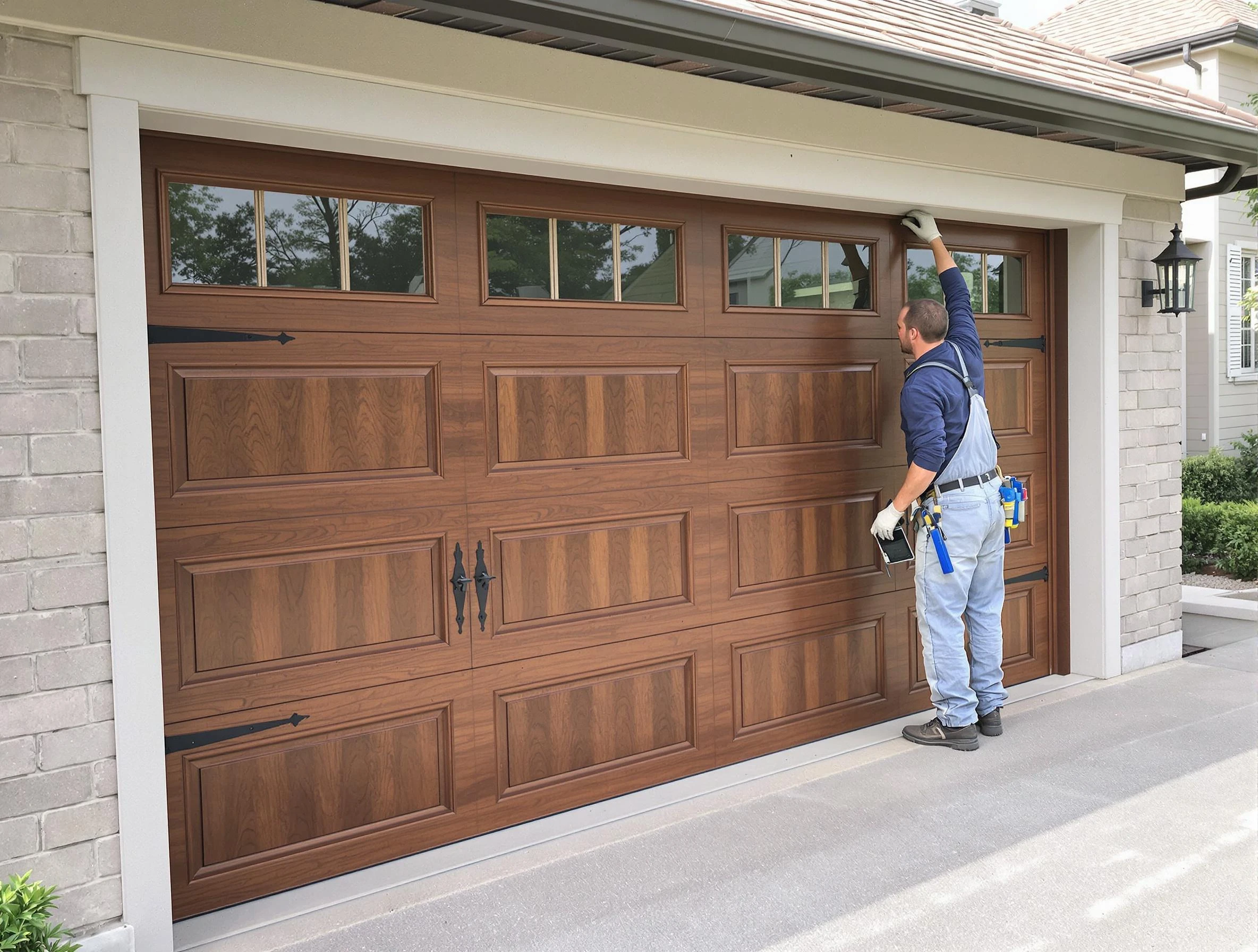 Custom garage door showcase by Braintree Garage Door Repair in Braintree